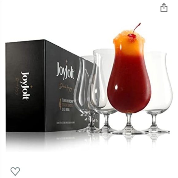 New set of 4 Pina Colada Glasses - Picture 2 of 3